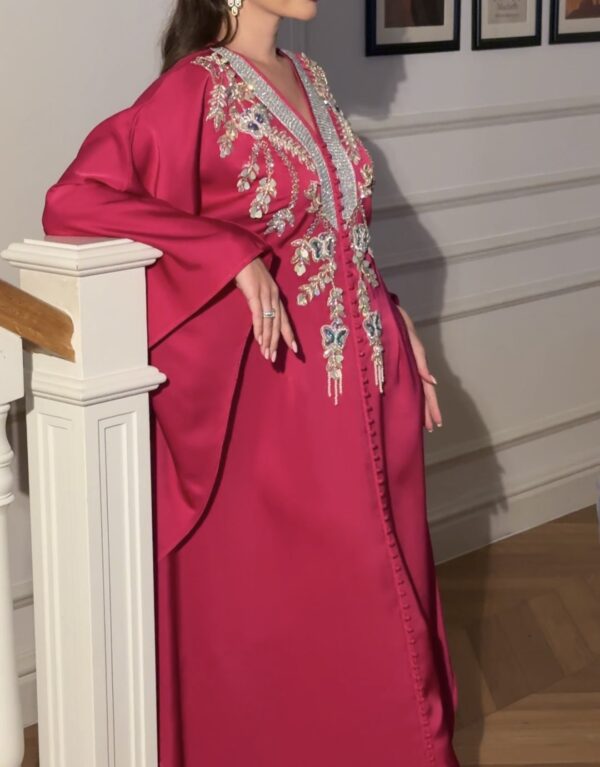 Modern khaliji dress fully hand embroidered