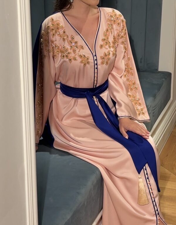 Modern khaliji dress fully hand embroidered